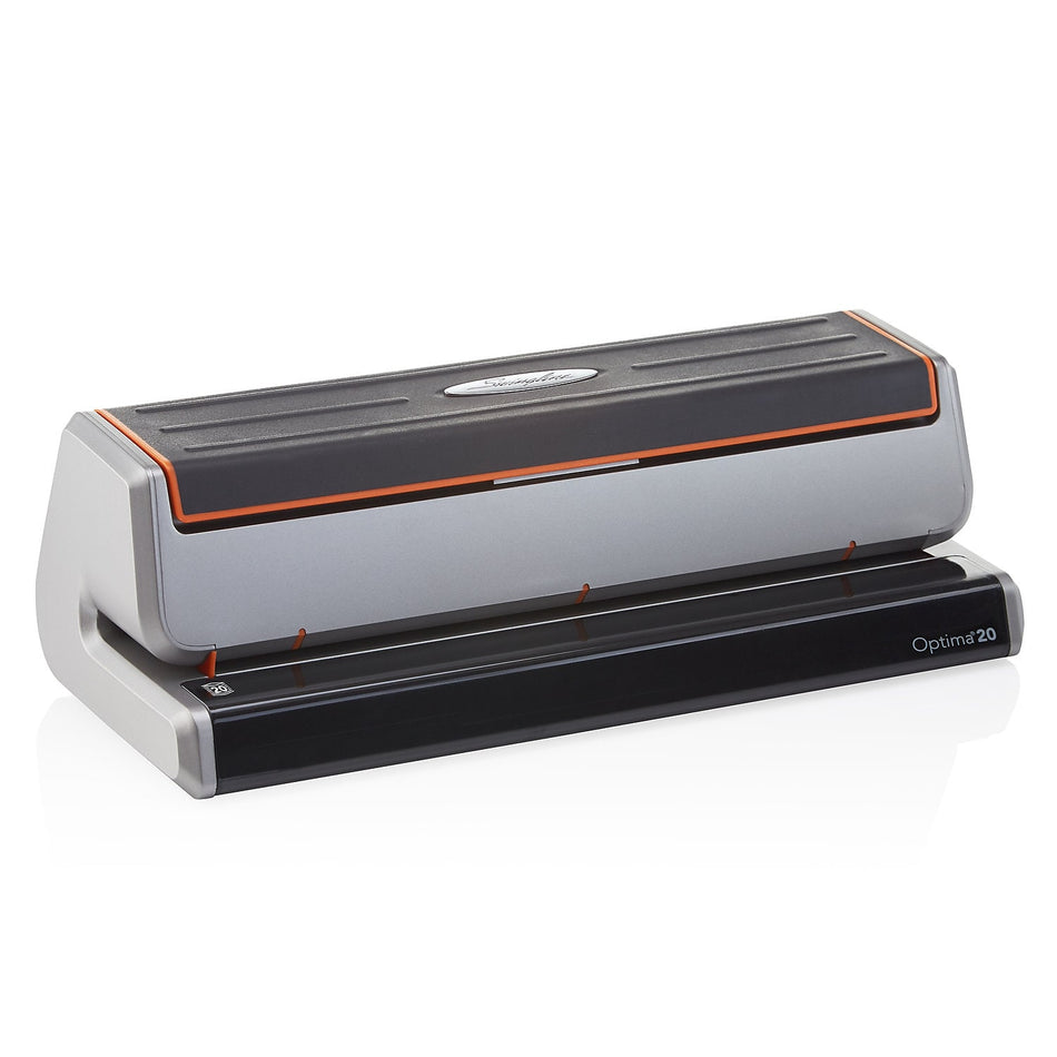 Swingline Optima Electric Desktop 3-Hole Punch, 20 Sheet Capacity, Black & Silver