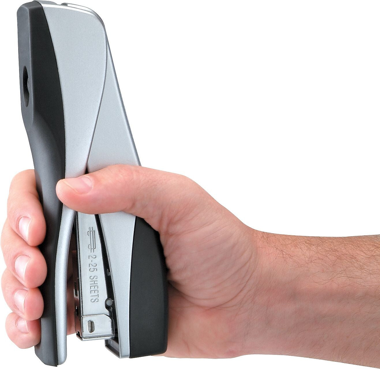 Swingline Optima Grip Desktop Stapler, 25-Sheet Capacity, Staples Included, Silver