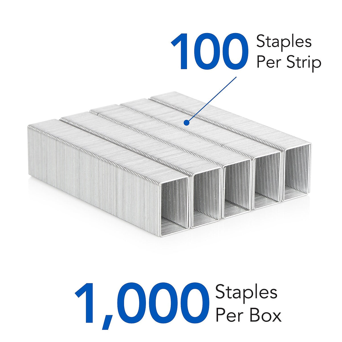 Swingline Premium Heavy Duty 3/4" Length High Capacity Staples, Full Strip, 1000/Box