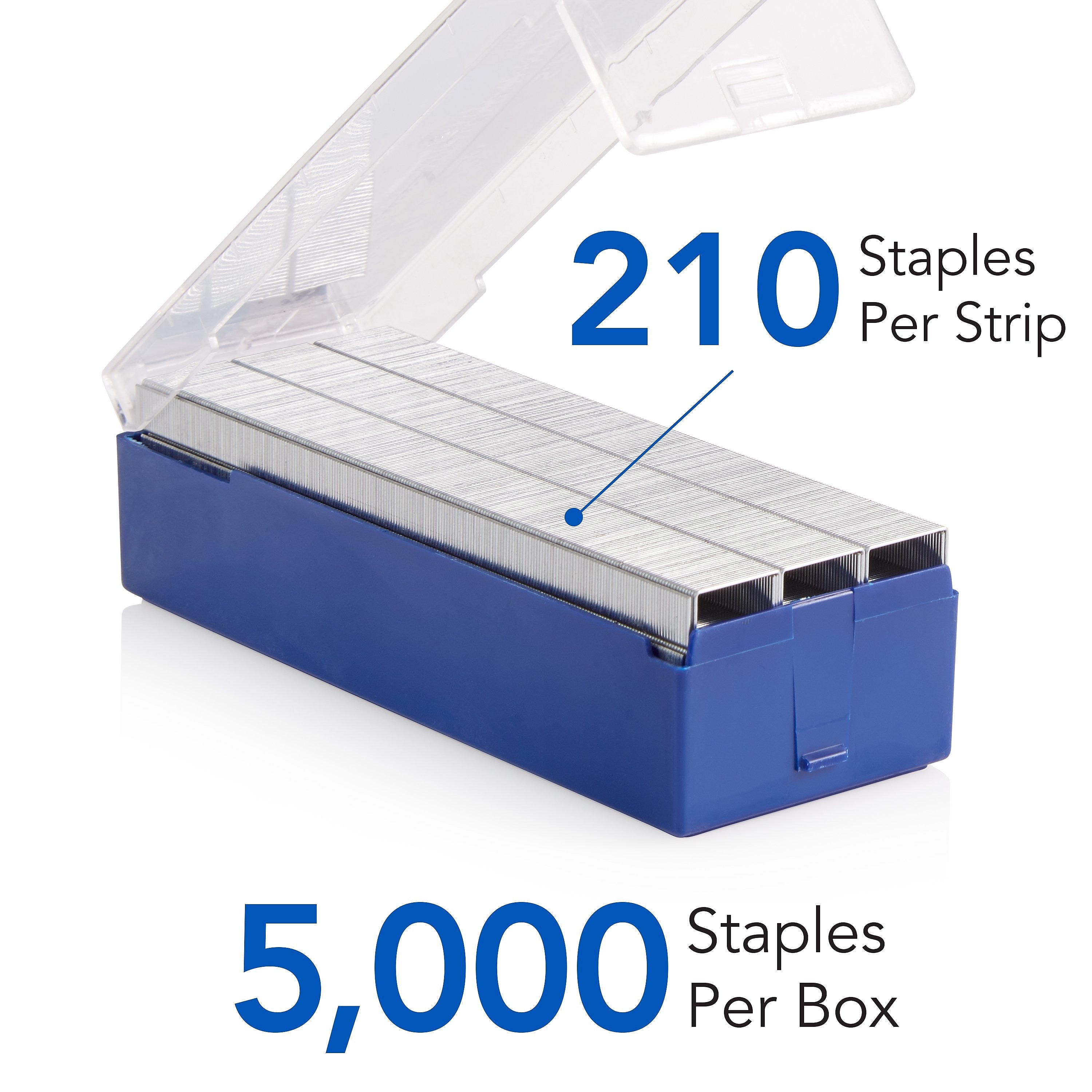 Swingline S.F. 4 Premium 1/4" Length Standard Staples, Full Strip, 5000/Box