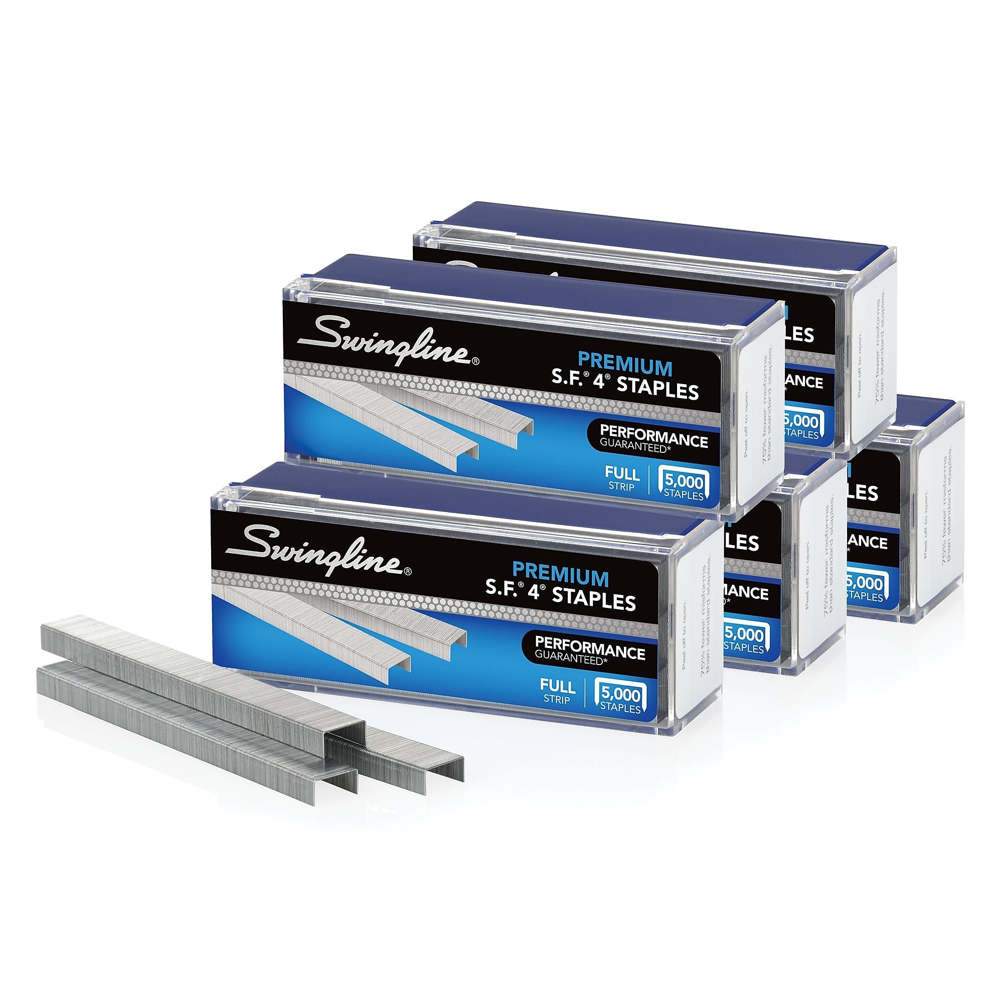 Swingline S.F. 4 Premium Staples, 1/4" Leg Length, 5,000/Per Box, 5/Box Pack