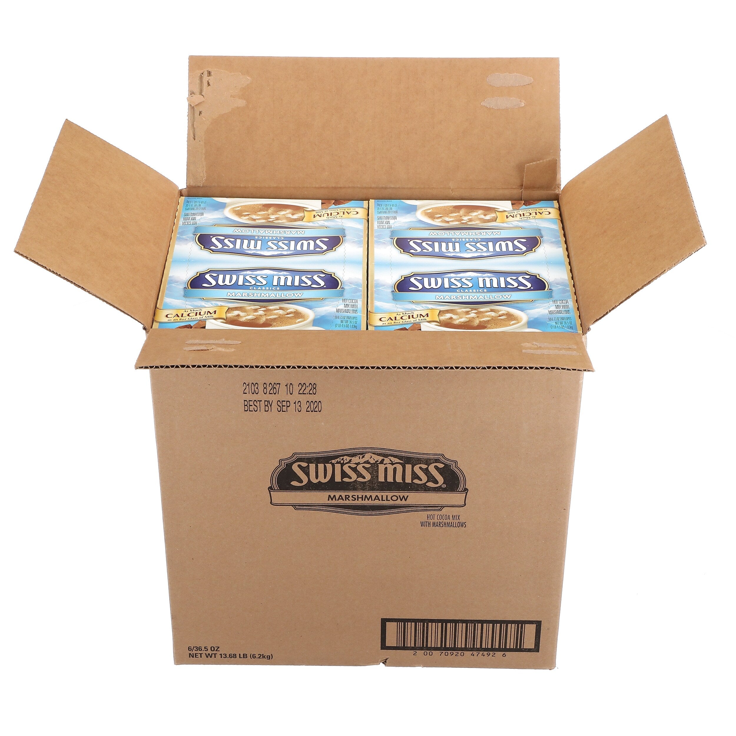 Swiss Miss Marshmallows Cocoa, 0.73 Oz., 50/Box