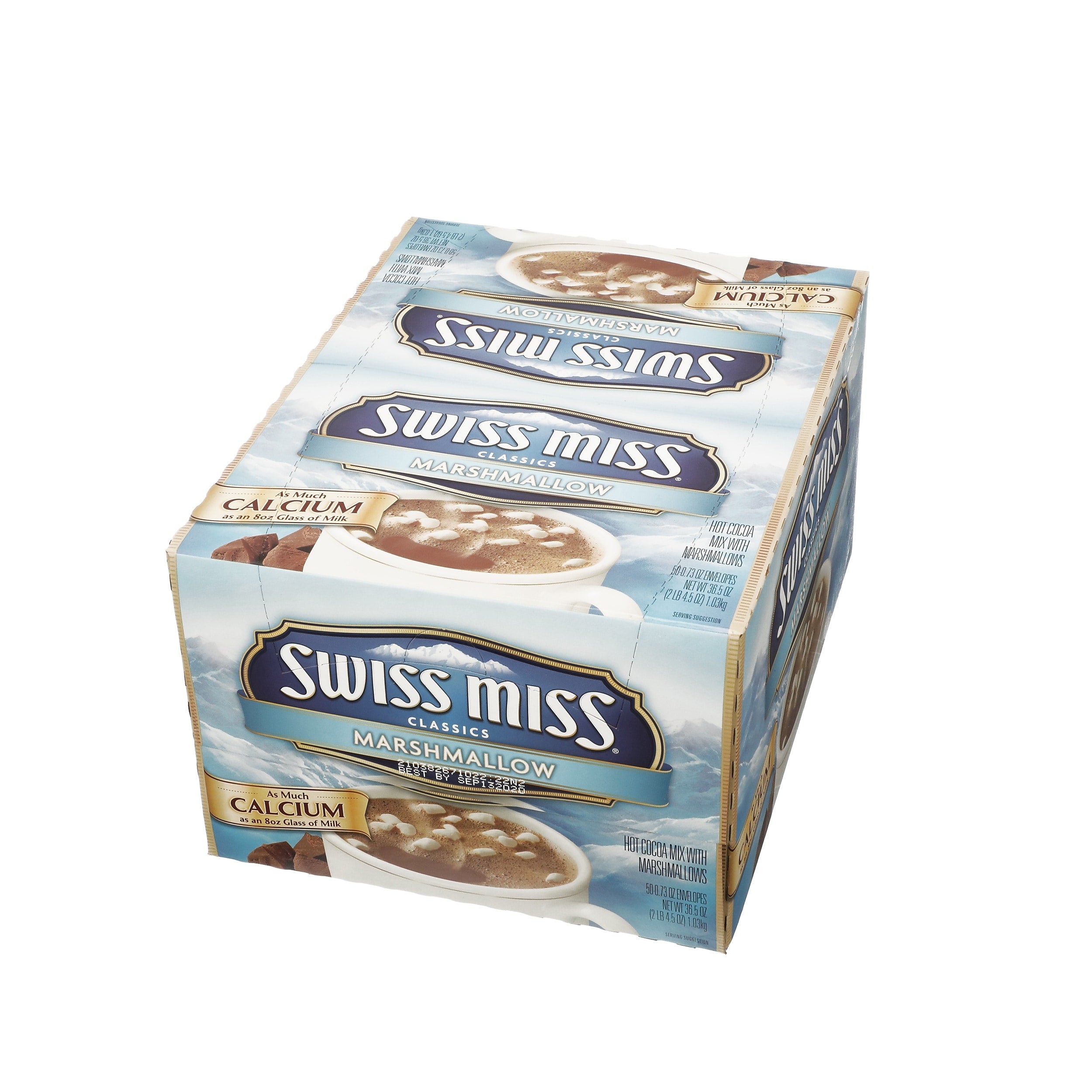 Swiss Miss Marshmallows Cocoa, 0.73 Oz., 50/Box