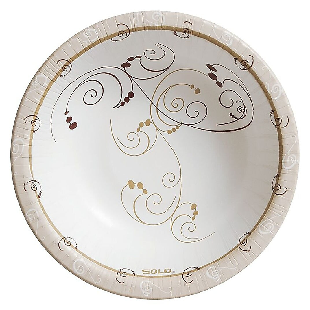 Symphony Paper Dinnerware, Heavyweight Bowl, 12oz, Tan, 1000/Ct