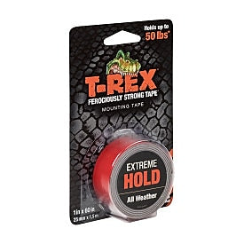 T-REX® Extreme Hold Mounting Tape, Black, 1" x 60"