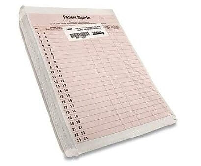 Tabbies Patient Privacy Sign-In Sheets, 2-Part, 125/Pack