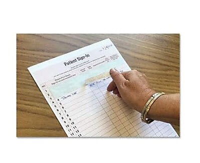 Tabbies Patient Privacy Sign-In Sheets, 2-Part, 125/Pack