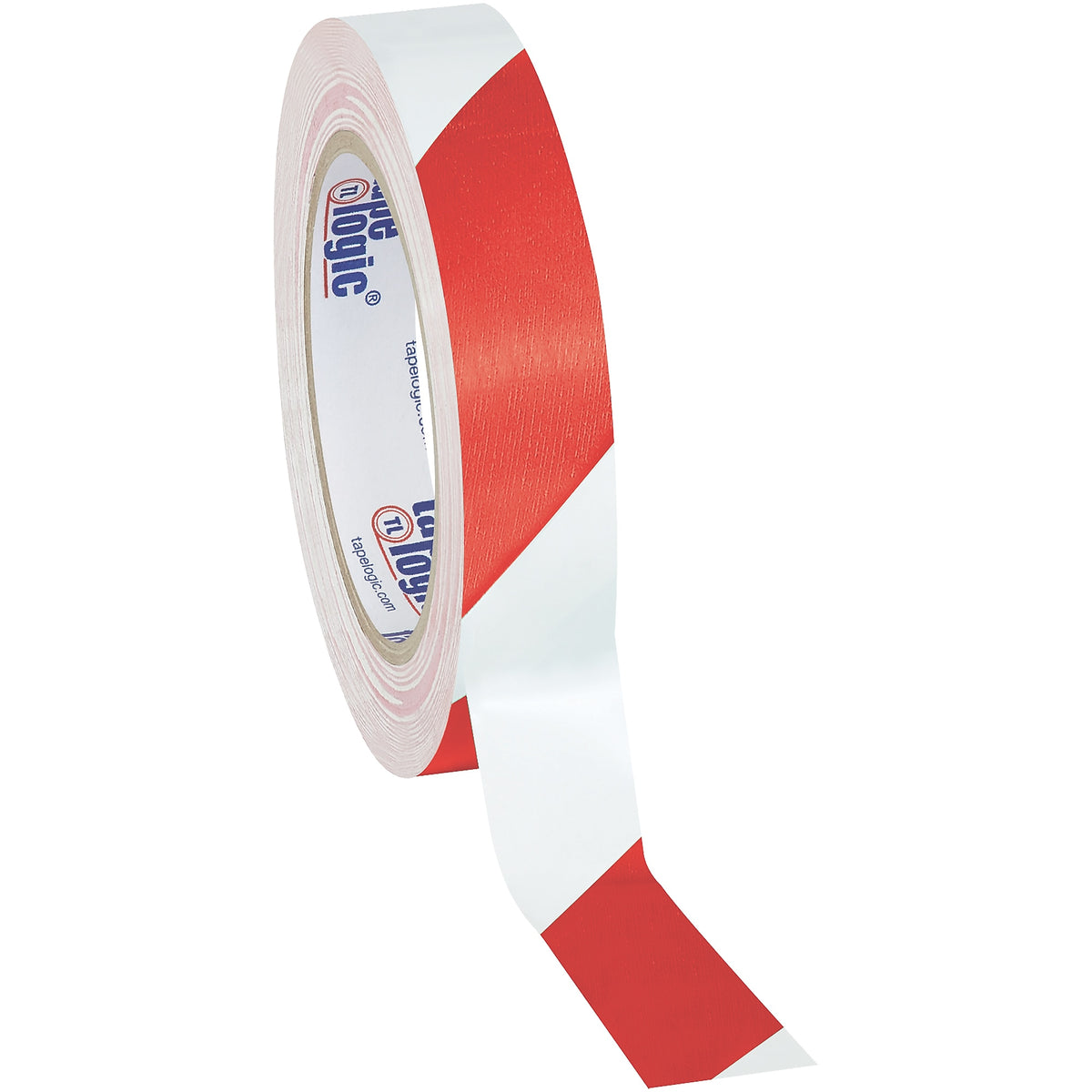 Tape Logic 1" x 36 yds. Striped Vinyl Safety Tape, Red/White, 3/Pack