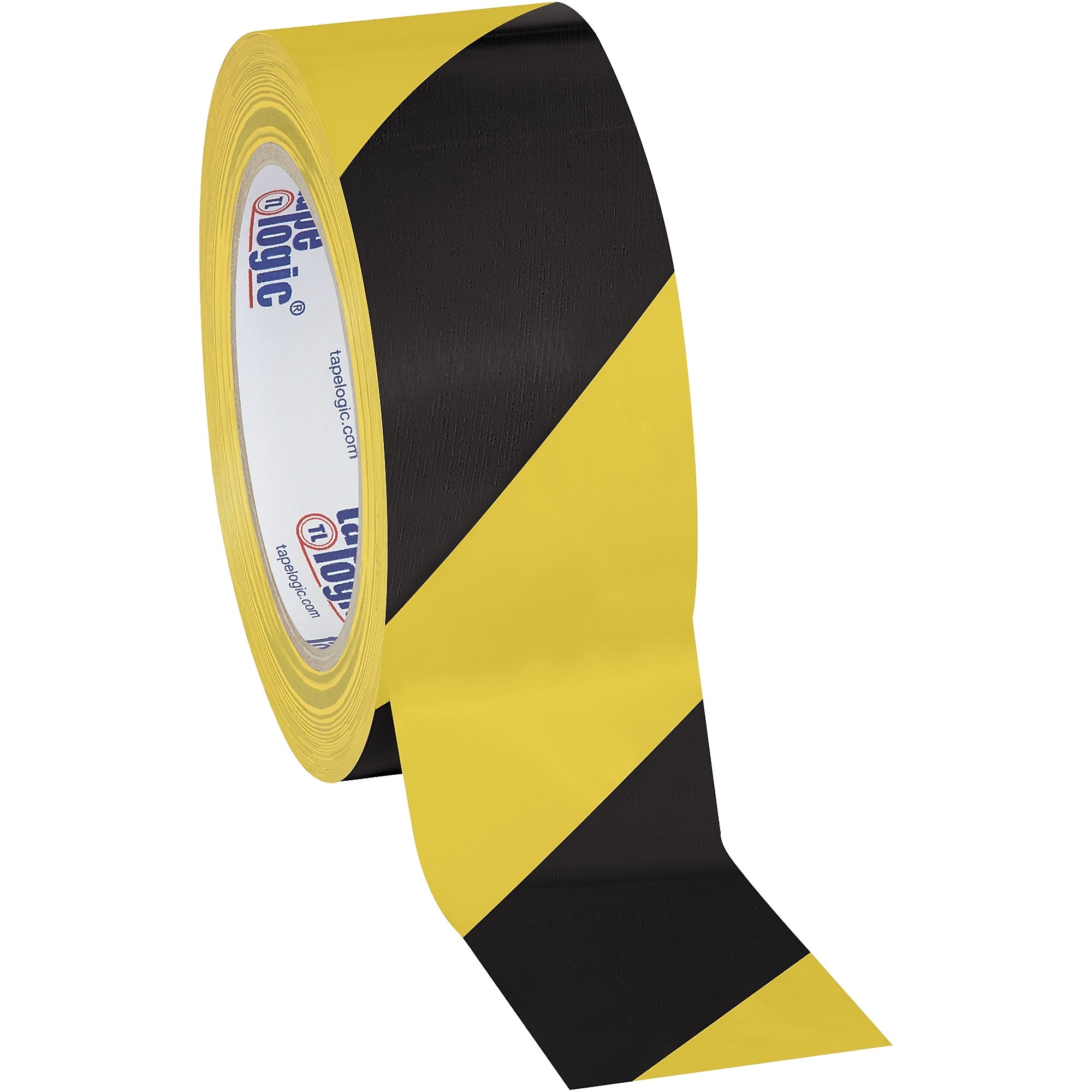 Tape Logic 2" x 36 yds. Striped Vinyl Safety Tape, Black/Yellow, 3/Pack