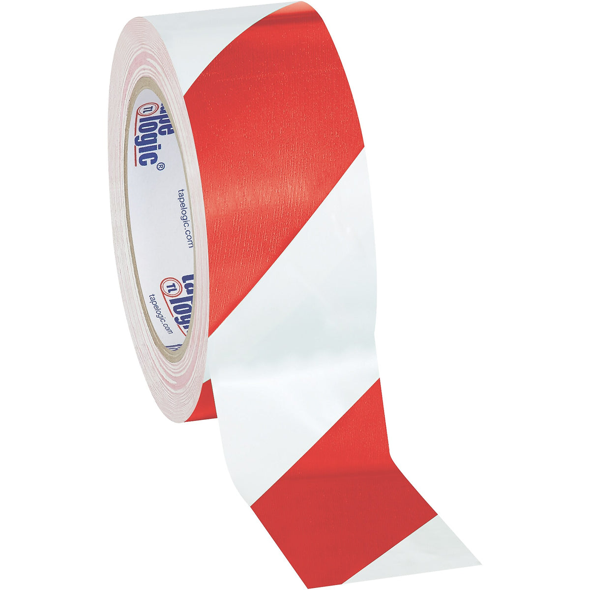 Tape Logic 2" x 36 yds. Striped Vinyl Safety Tape, Red/White, 3/Pack