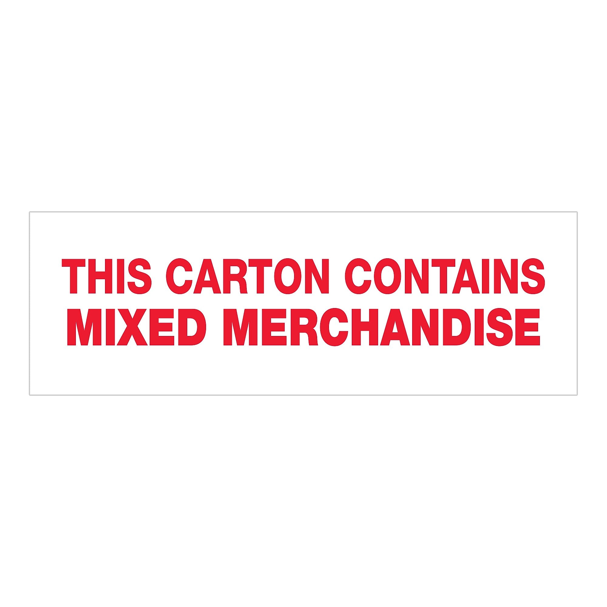 Tape Logic® Pre-Printed Carton Sealing Tape, 