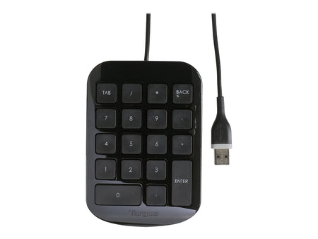 Targus Ergonomic Numeric Wired Keypad, Black