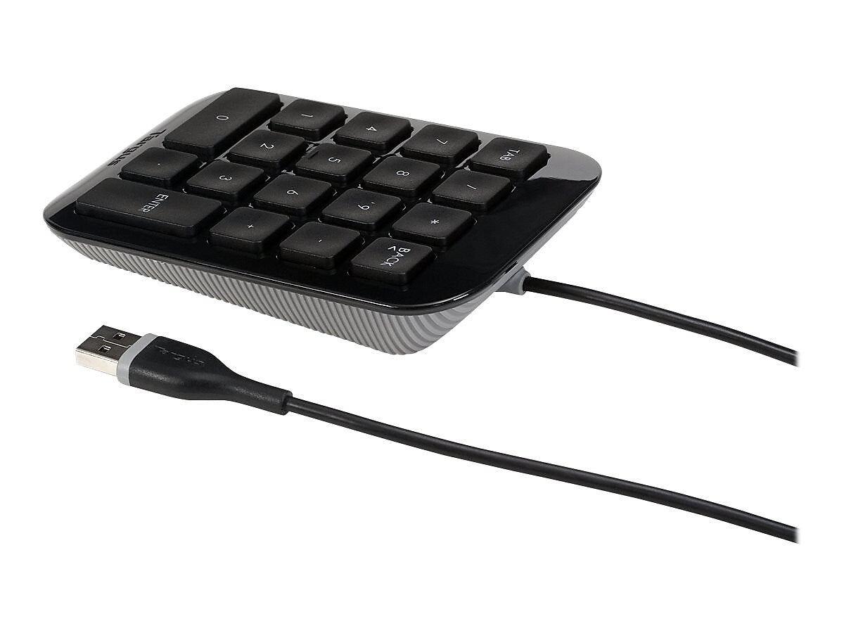 Targus Ergonomic Numeric Wired Keypad, Black