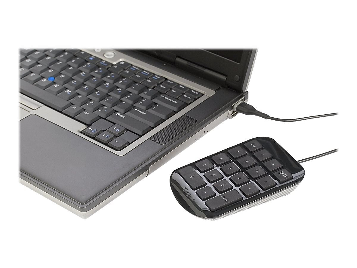 Targus Ergonomic Numeric Wired Keypad, Black