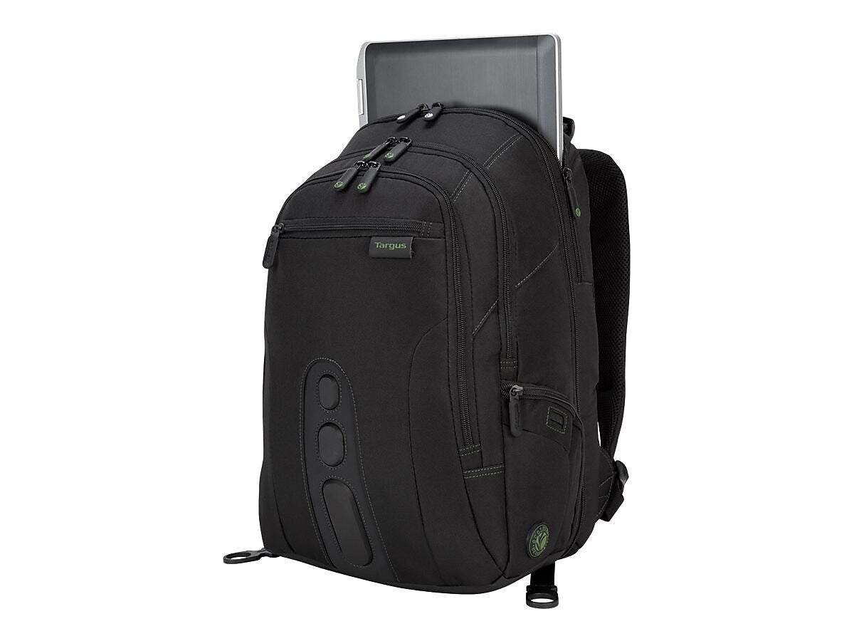 Targus Spruce EcoSmart Backpack, Black/Green