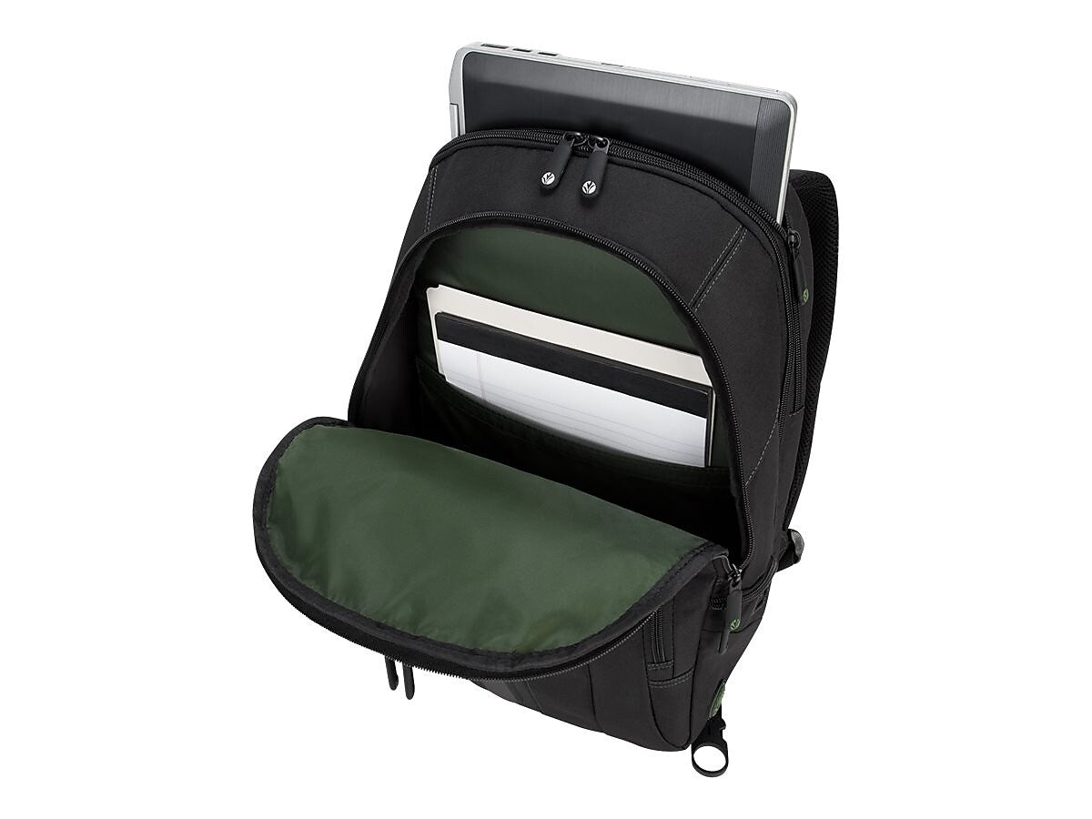 Targus Spruce EcoSmart Backpack, Black/Green