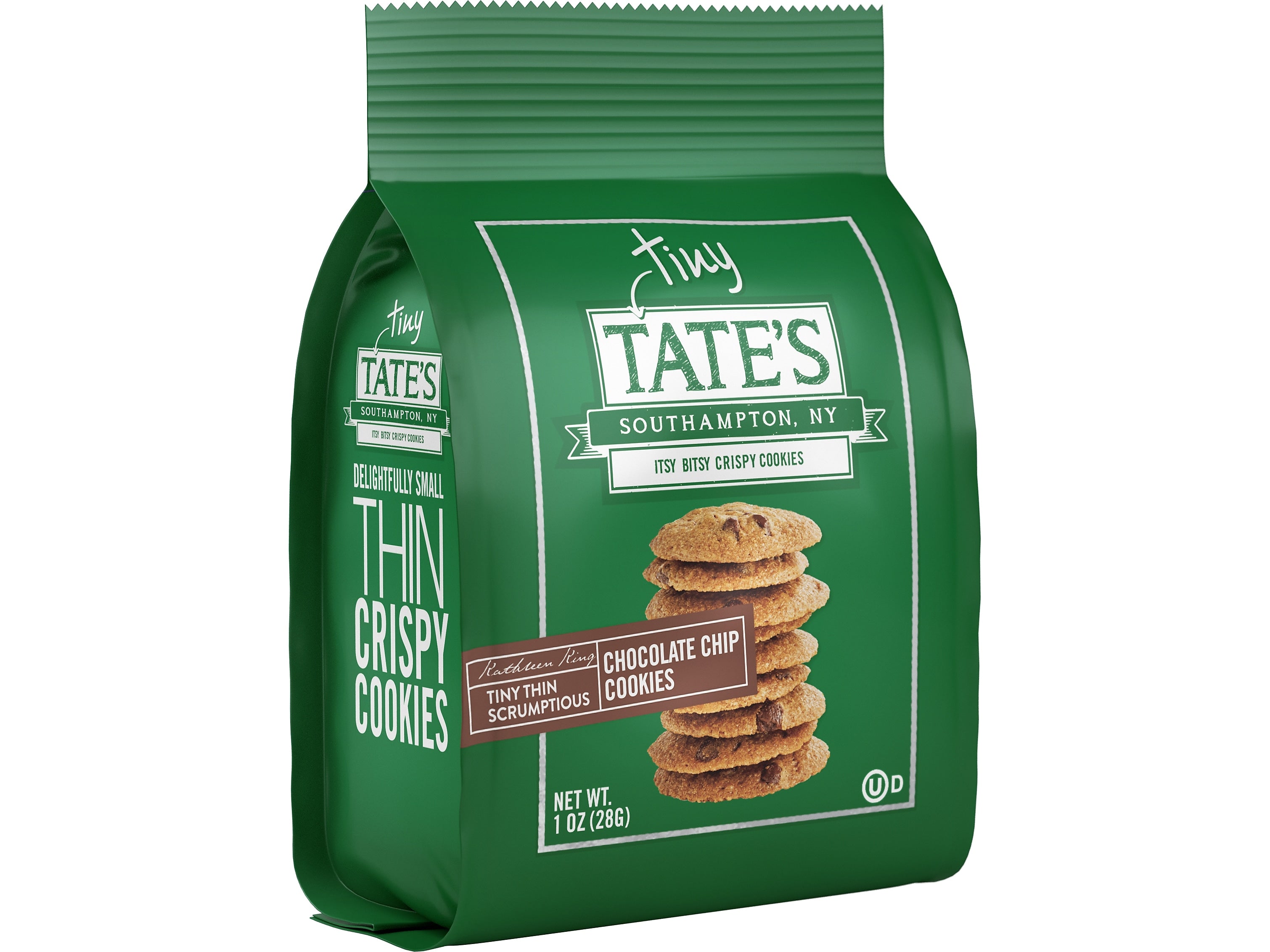 Tates Bake Shop Tiny Tate's Chocolate Chip Cookies, 1 oz., 24/Carton