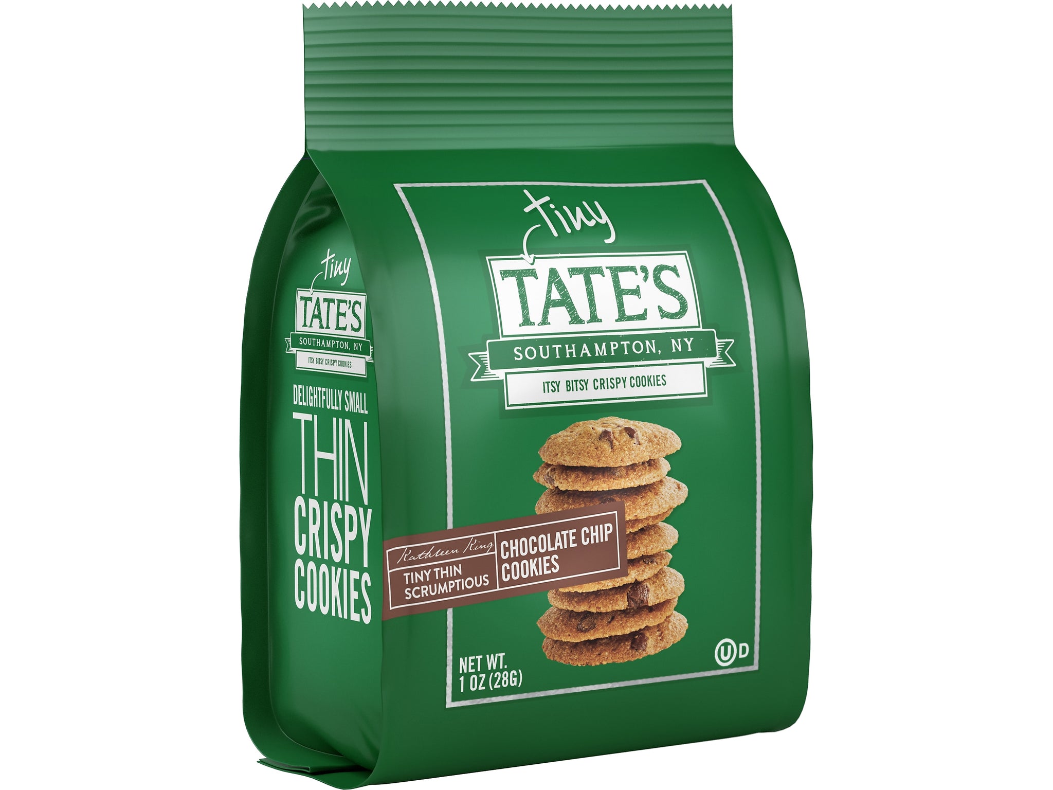 Tates Bake Shop Tiny Tate's Chocolate Chip Cookies, 1 oz., 24/Carton