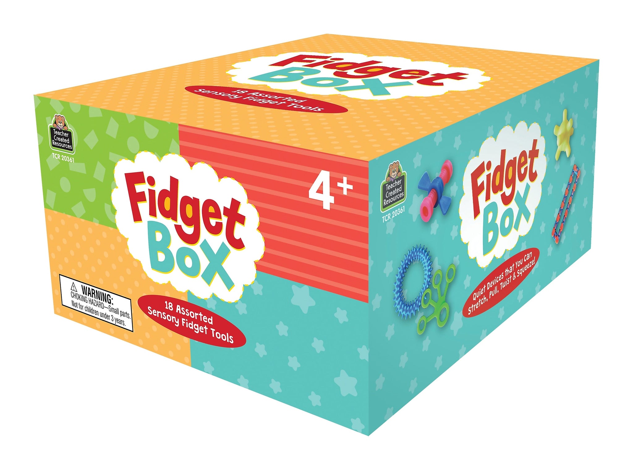 Teacher Created Resources Fidget Box, 18 Pieces