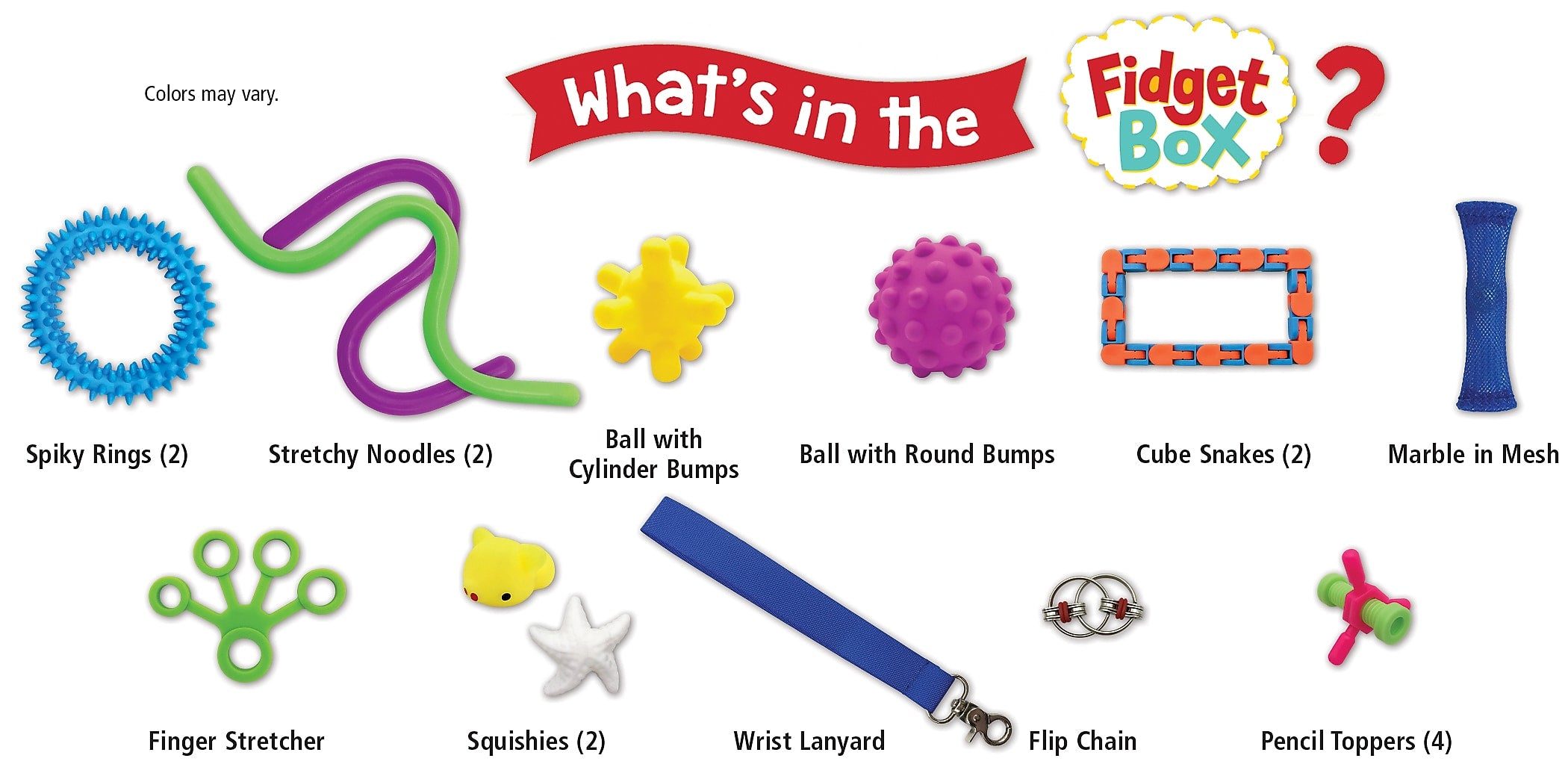 Teacher Created Resources Fidget Box, 18 Pieces
