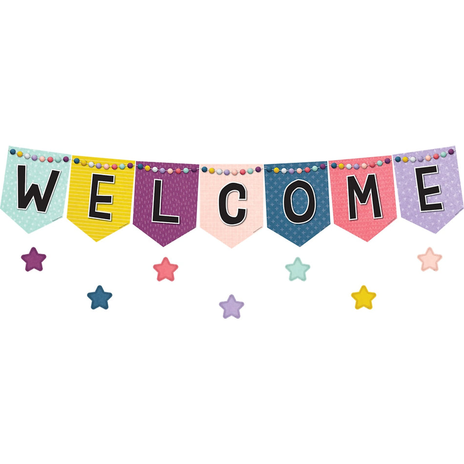 Teacher Created Resources® OH Happy Day Pennants Welcome Bulletin Board