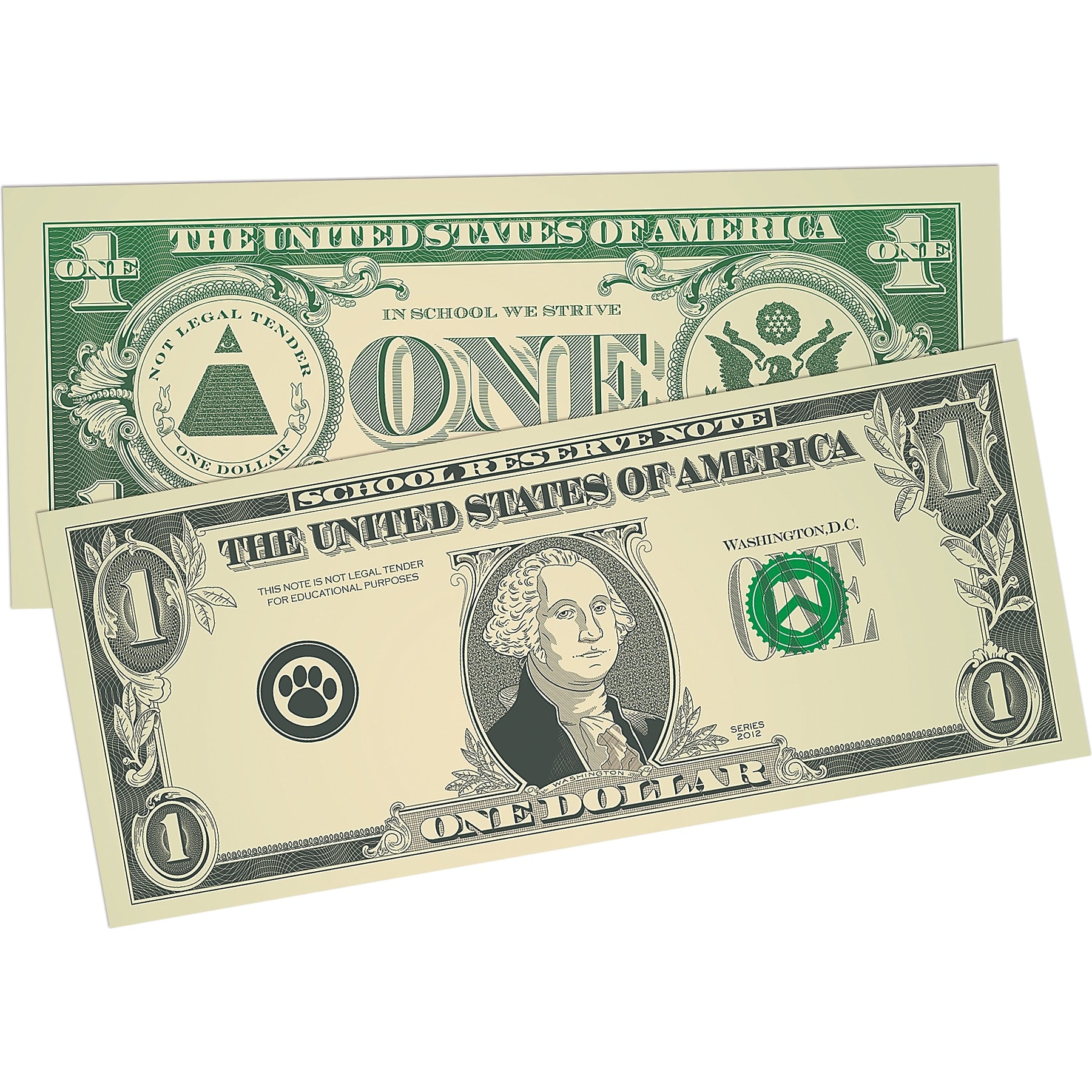 Teacher Created Resources Play Money: Assorted Bills, 110 Per Pack, 6 Packs