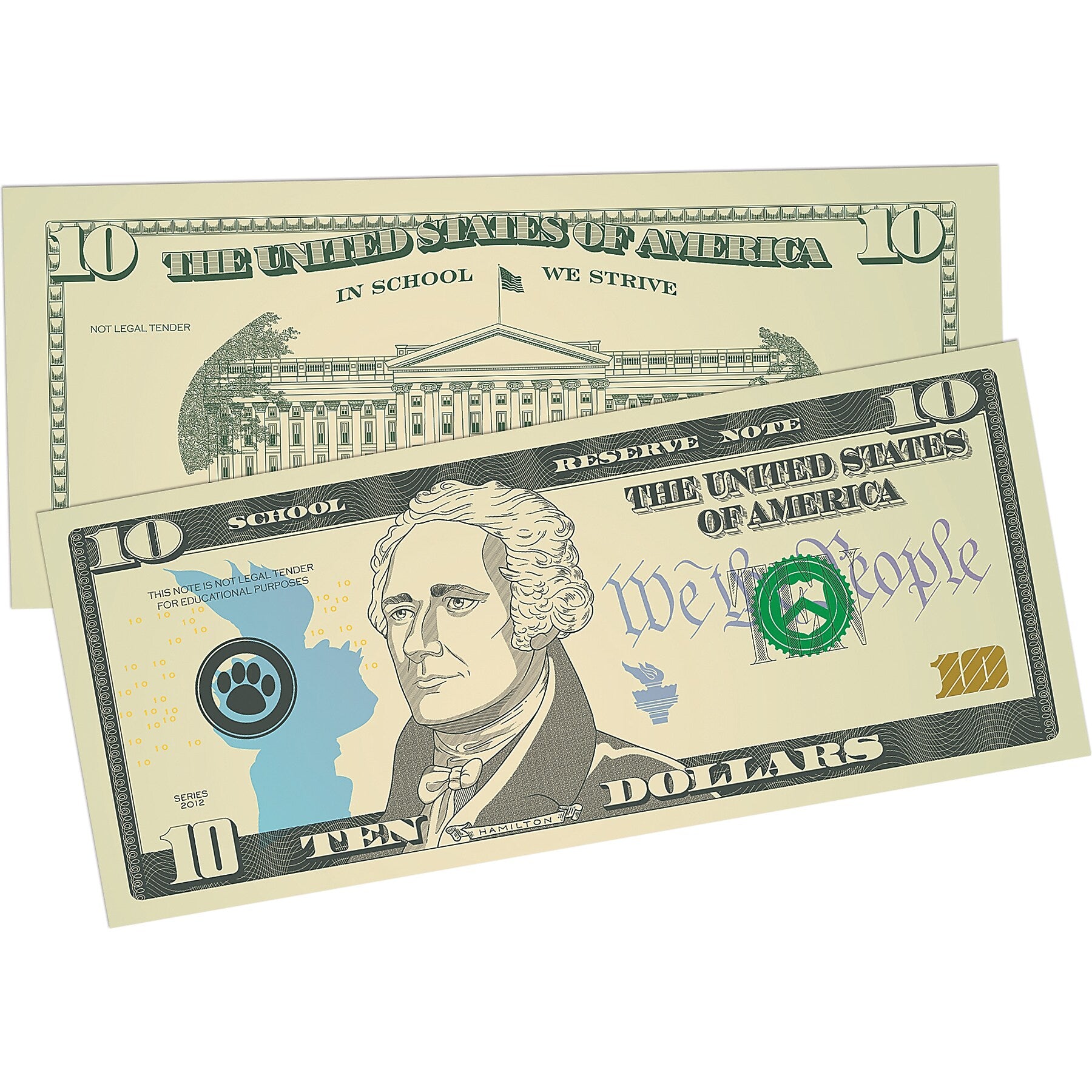 Teacher Created Resources Play Money: Assorted Bills, 110 Per Pack, 6 Packs