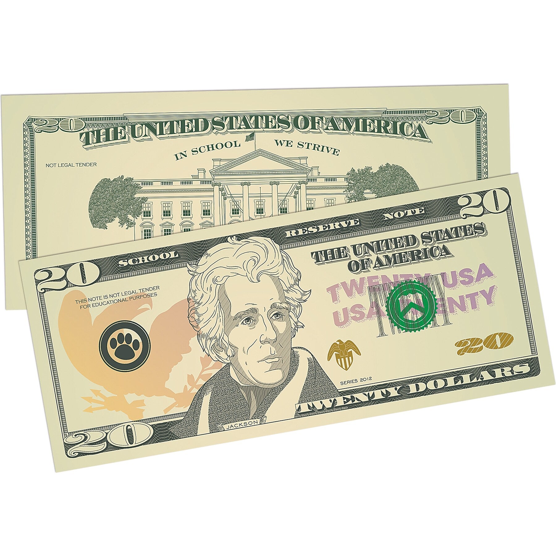 Teacher Created Resources Play Money: Assorted Bills, 110 Per Pack, 6 Packs