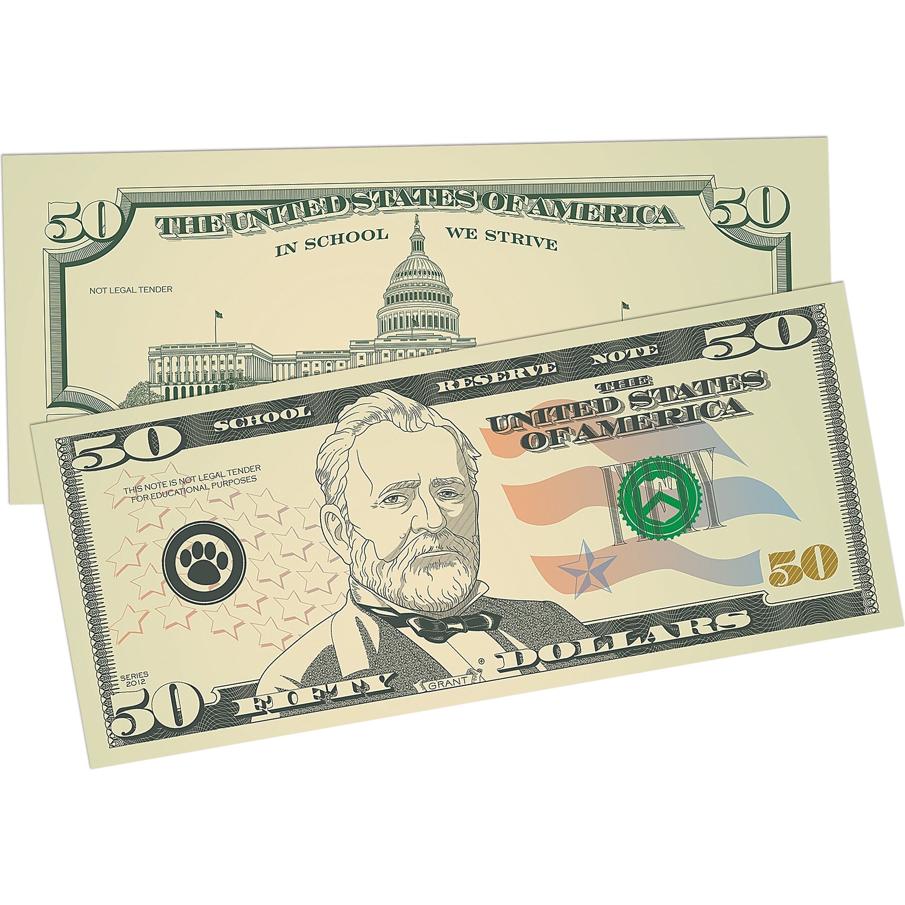 Teacher Created Resources Play Money: Assorted Bills, 110 Per Pack, 6 Packs