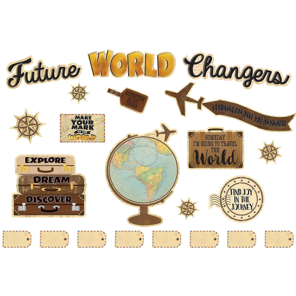 Teacher Created Resources® Travel the Map Future World Changers Bulletin Board Set