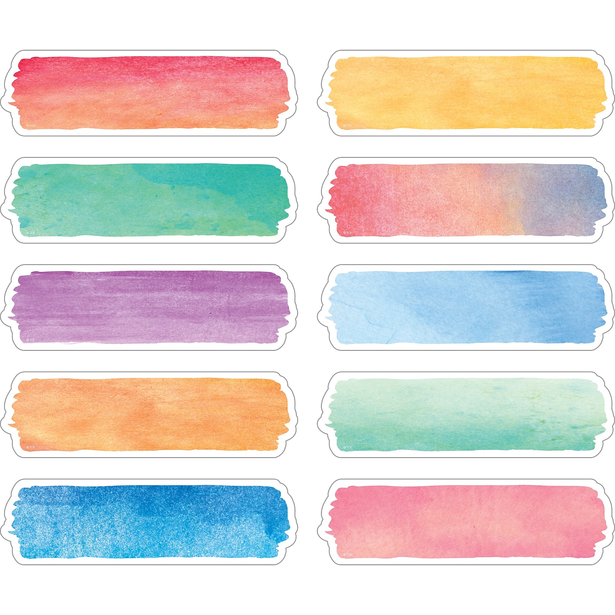Teacher Created Resources Watercolor Labels, 5.25
