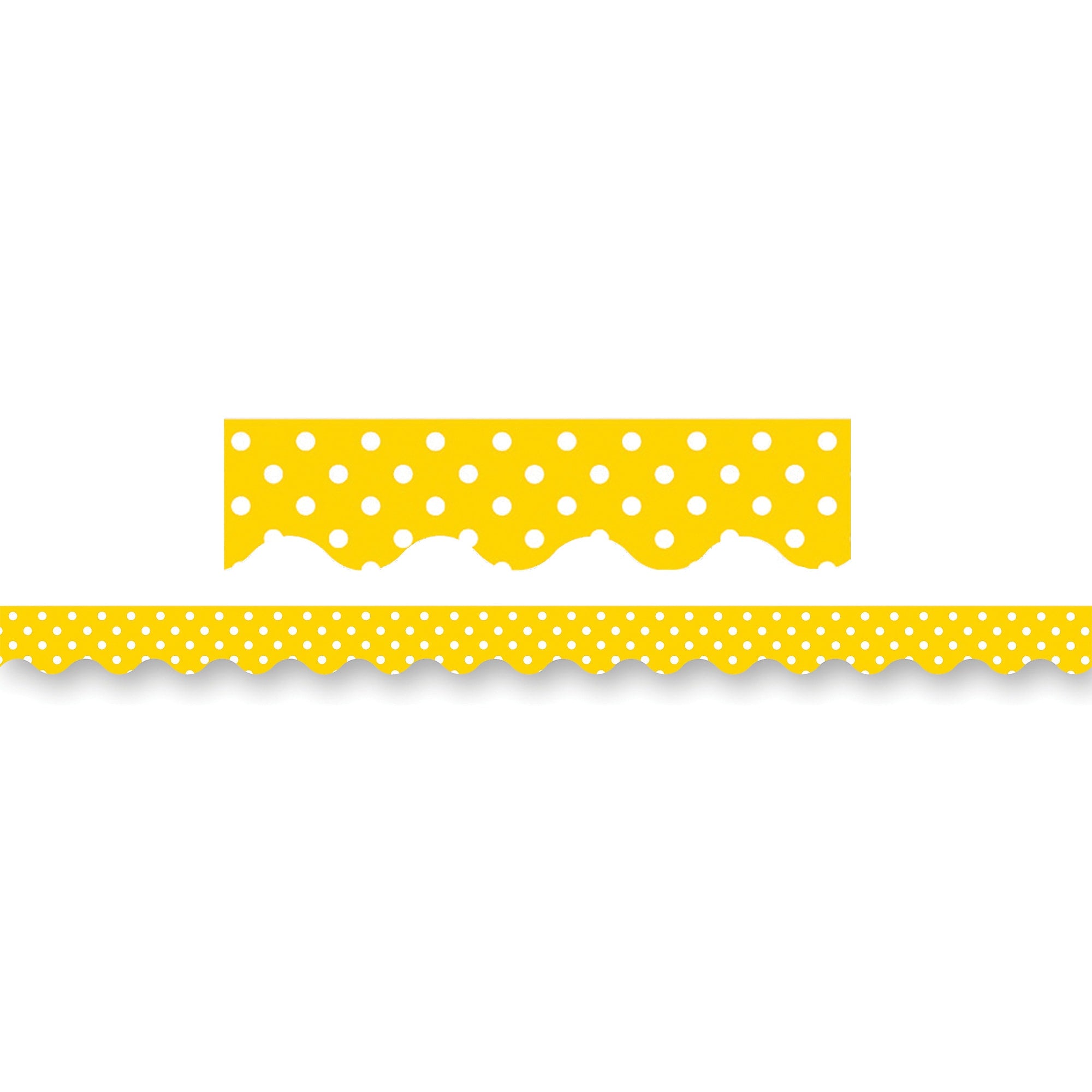 Teacher Created Resources Yellow Mini Polka Dots Border Trim, 35 Feet Per Pack, 6 Packs