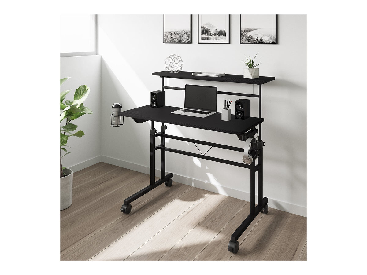 Techni Mobili 36" Mobile Desk, Black