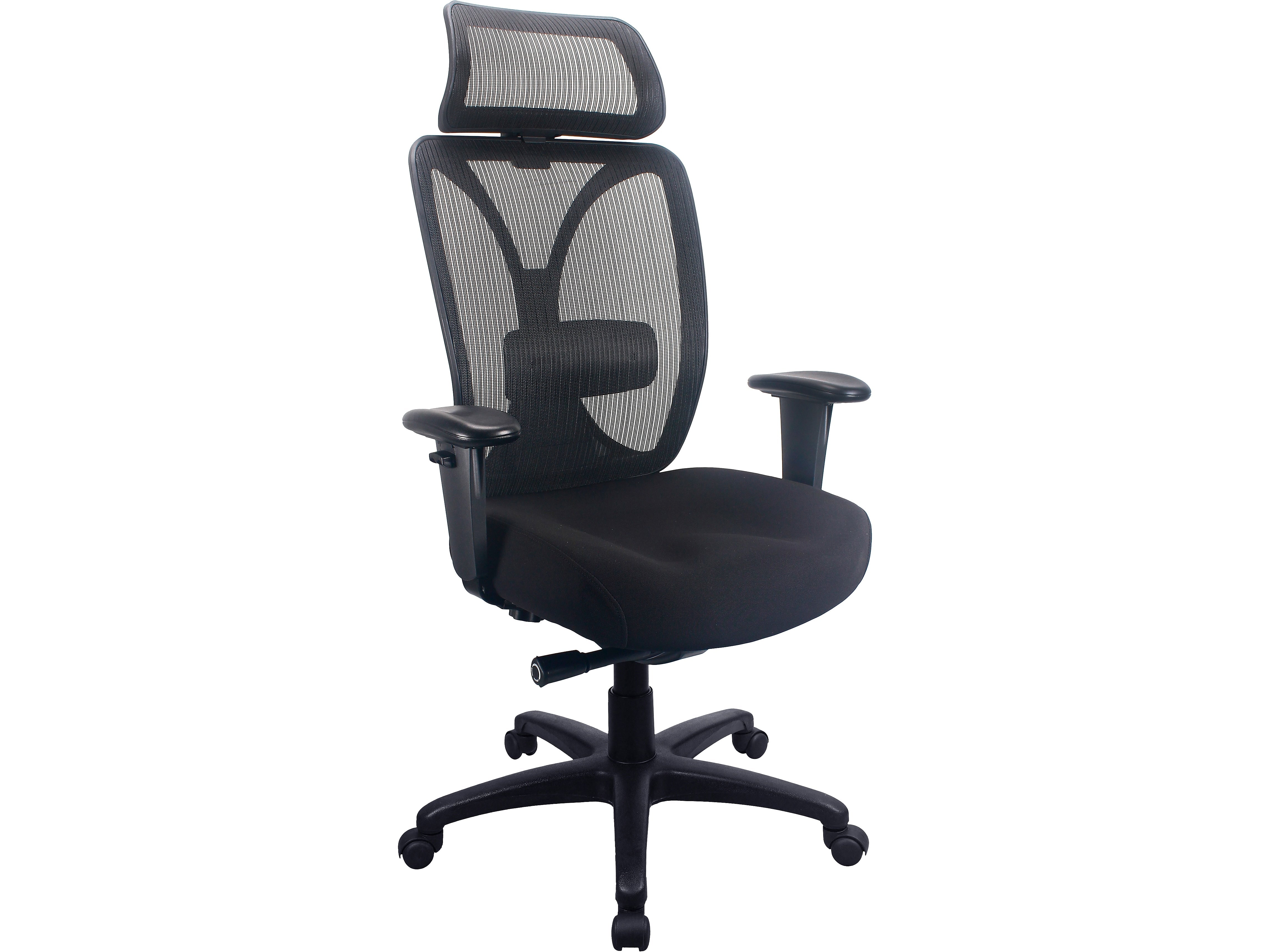 Tempur-Pedic Mesh Back Fabric Computer and Desk Chair, Black