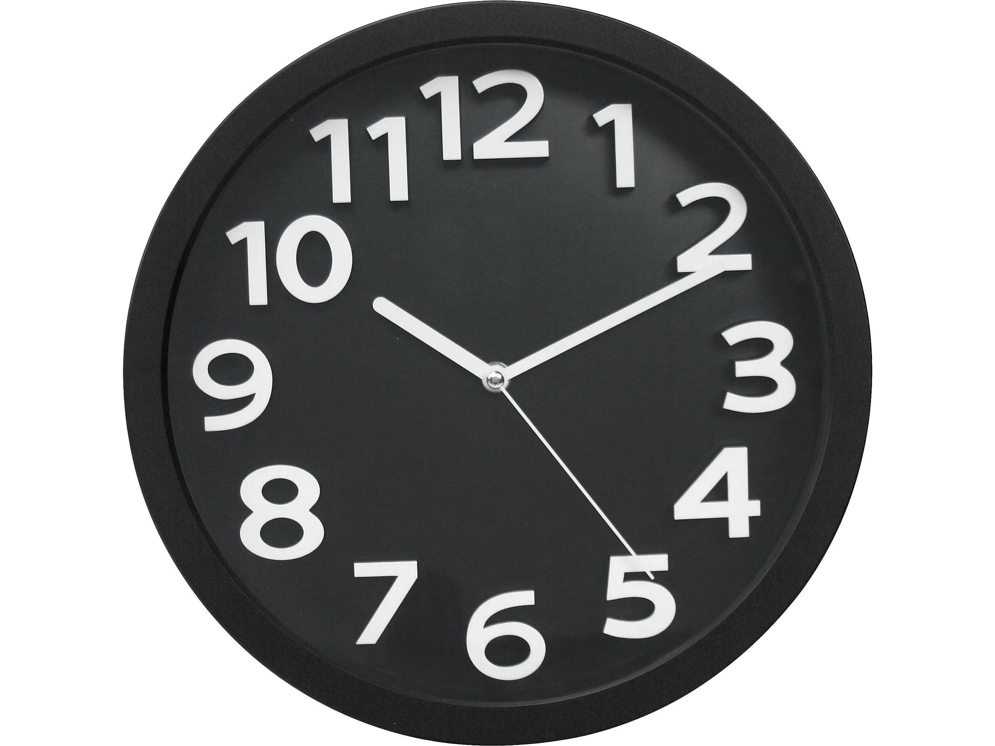 Tempus Silent Sweep Wall Clock, Plastic, 13