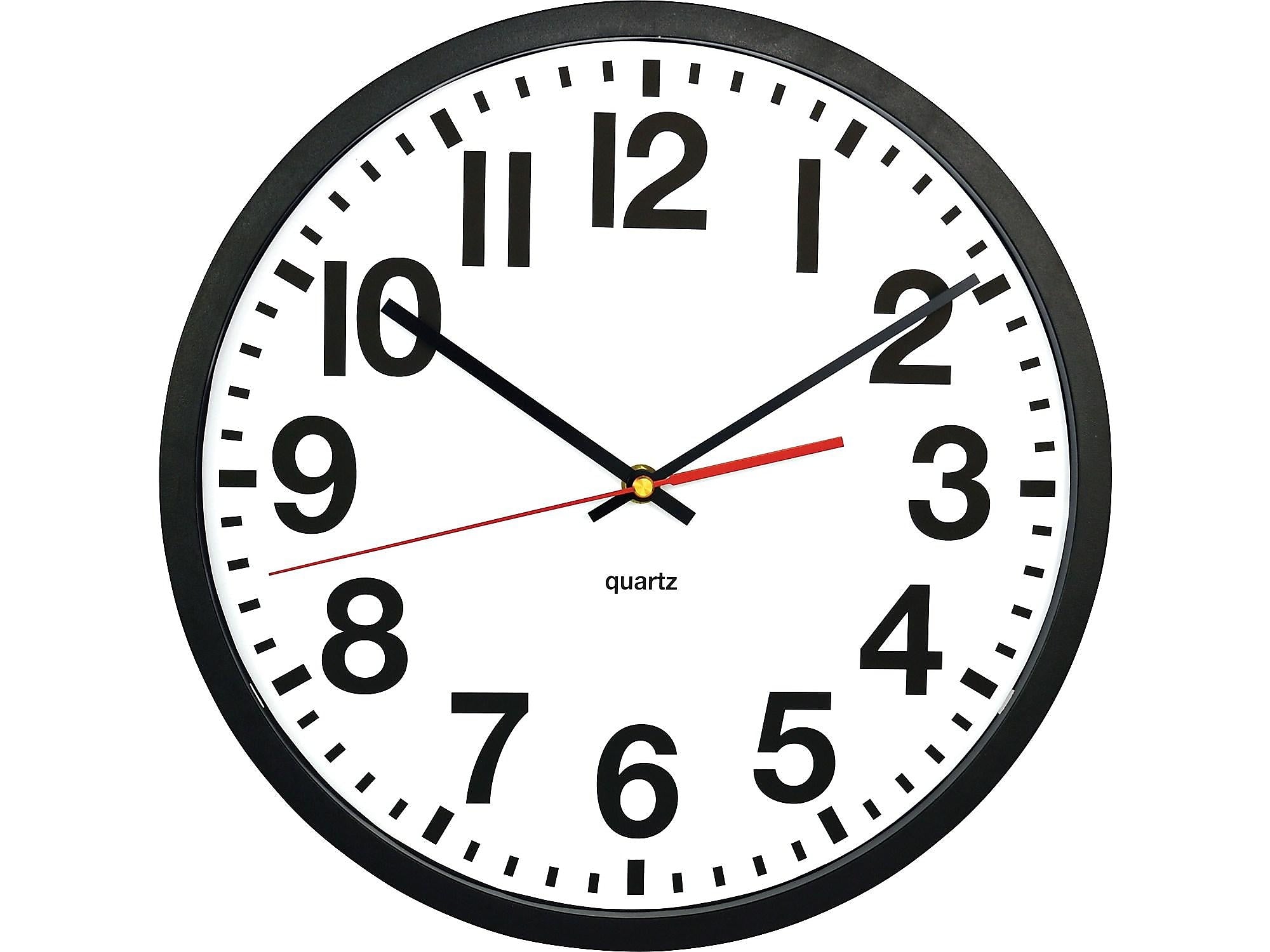Tempus Wall Clock, Plastic, 13
