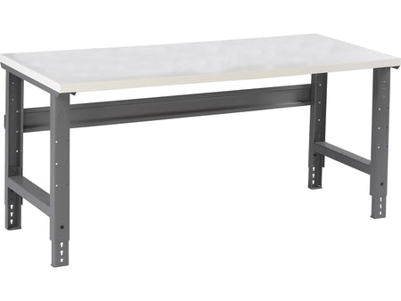 Tennsco 48" Workstation Table, Medium Gray