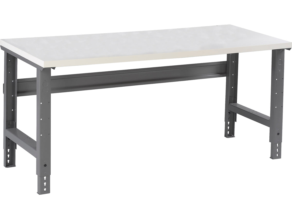 Tennsco 60" Workstation Table, Medium Gray