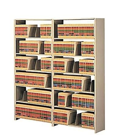 Tennsco Snap-Together 7-Shelf Steel Closed Starter Set, 88"H x 48"W x 12"D, Sand