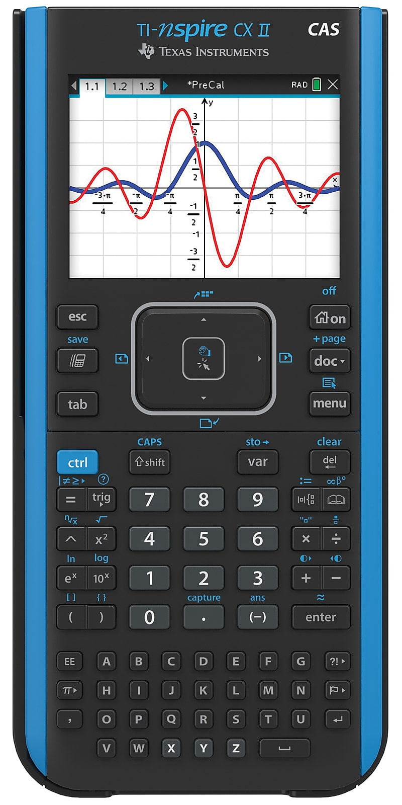 Texas Instruments CXII TI-Nspire CAS Graphing Calculator, Black