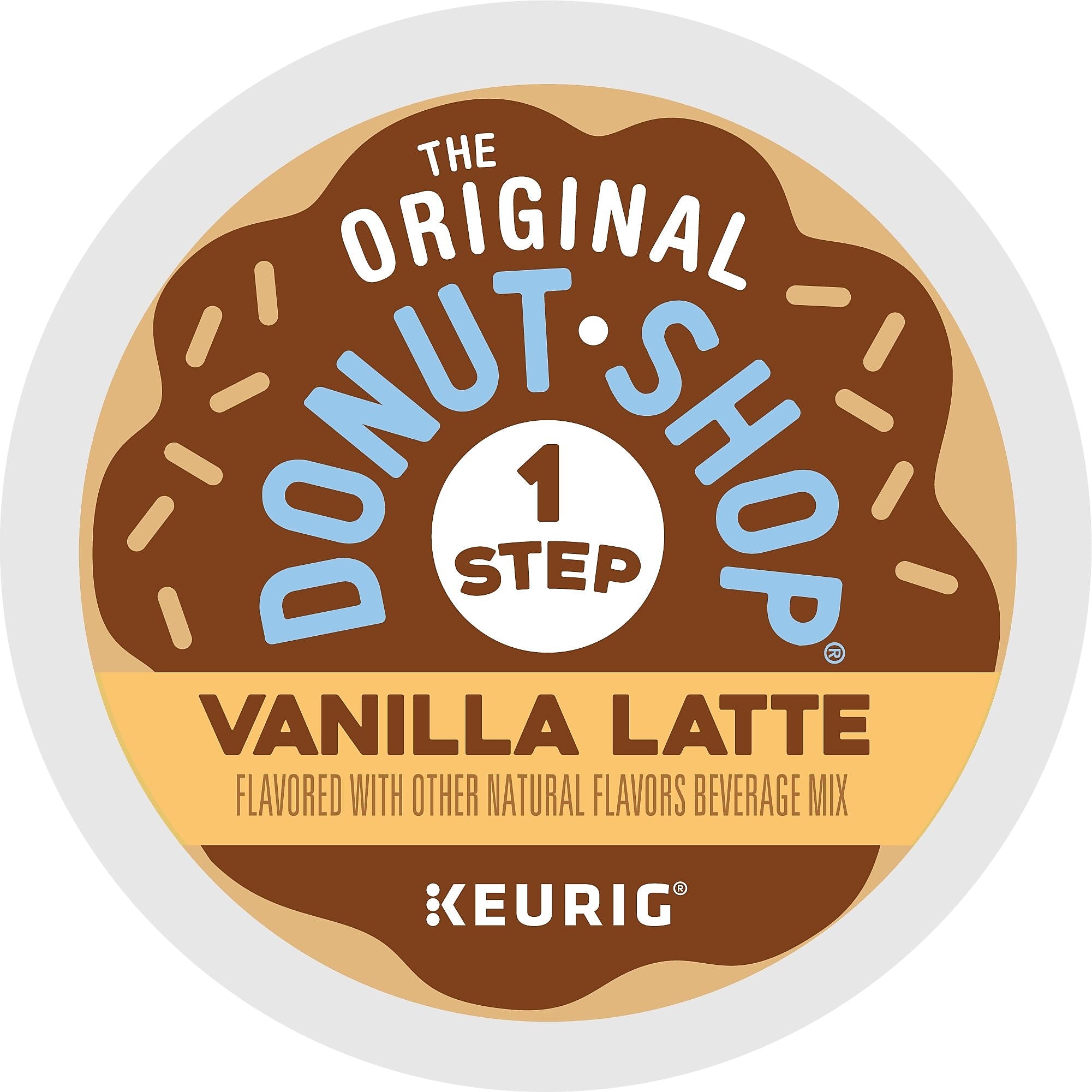 The Original Donut Shop One Step Vanilla Latte Coffee Keurig® K-Cup® Pods, Light Roast, 20/Box
