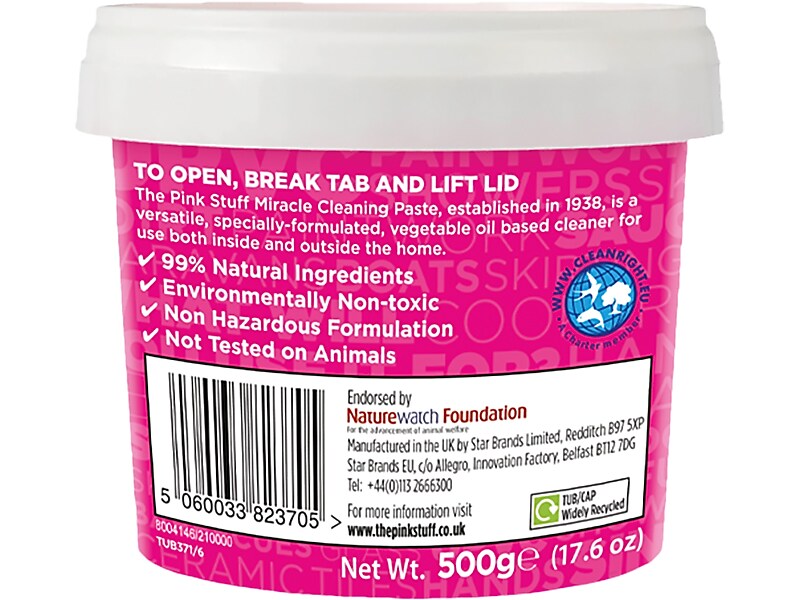 The Pink Stuff Miracle Cleaning Paste Degreaser, 17.6 Oz.