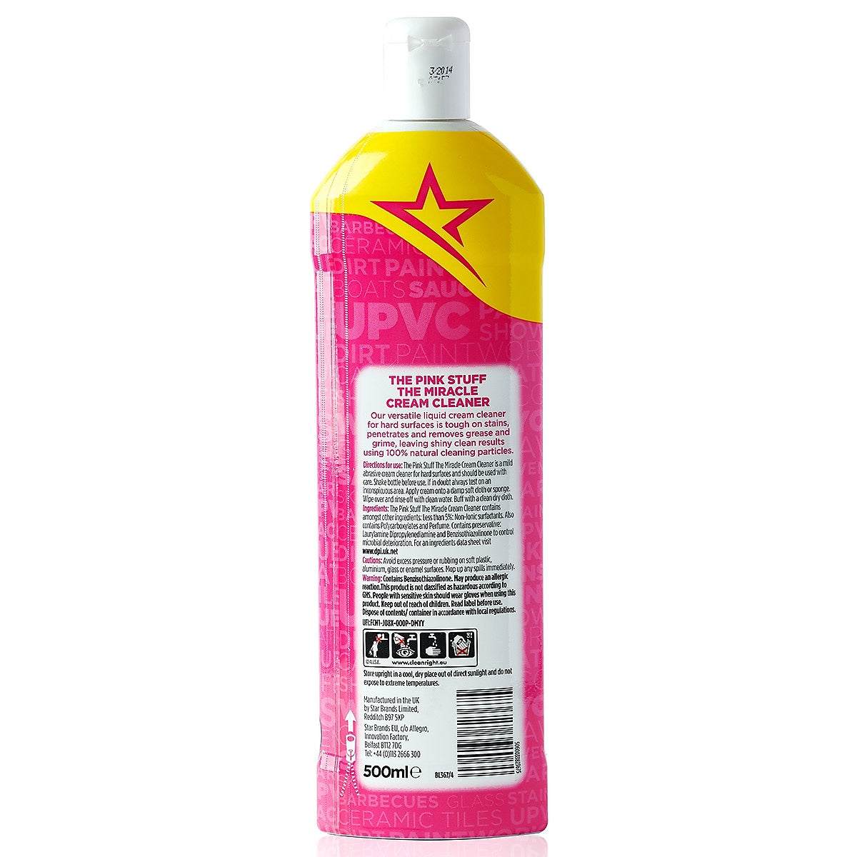 The Pink Stuff The Miracle Cream Cleaner, 16.9 Oz.