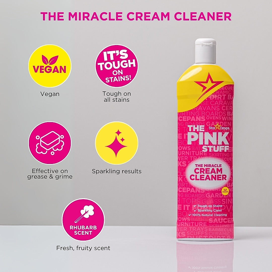 The Pink Stuff The Miracle Cream Cleaner, 16.9 Oz.