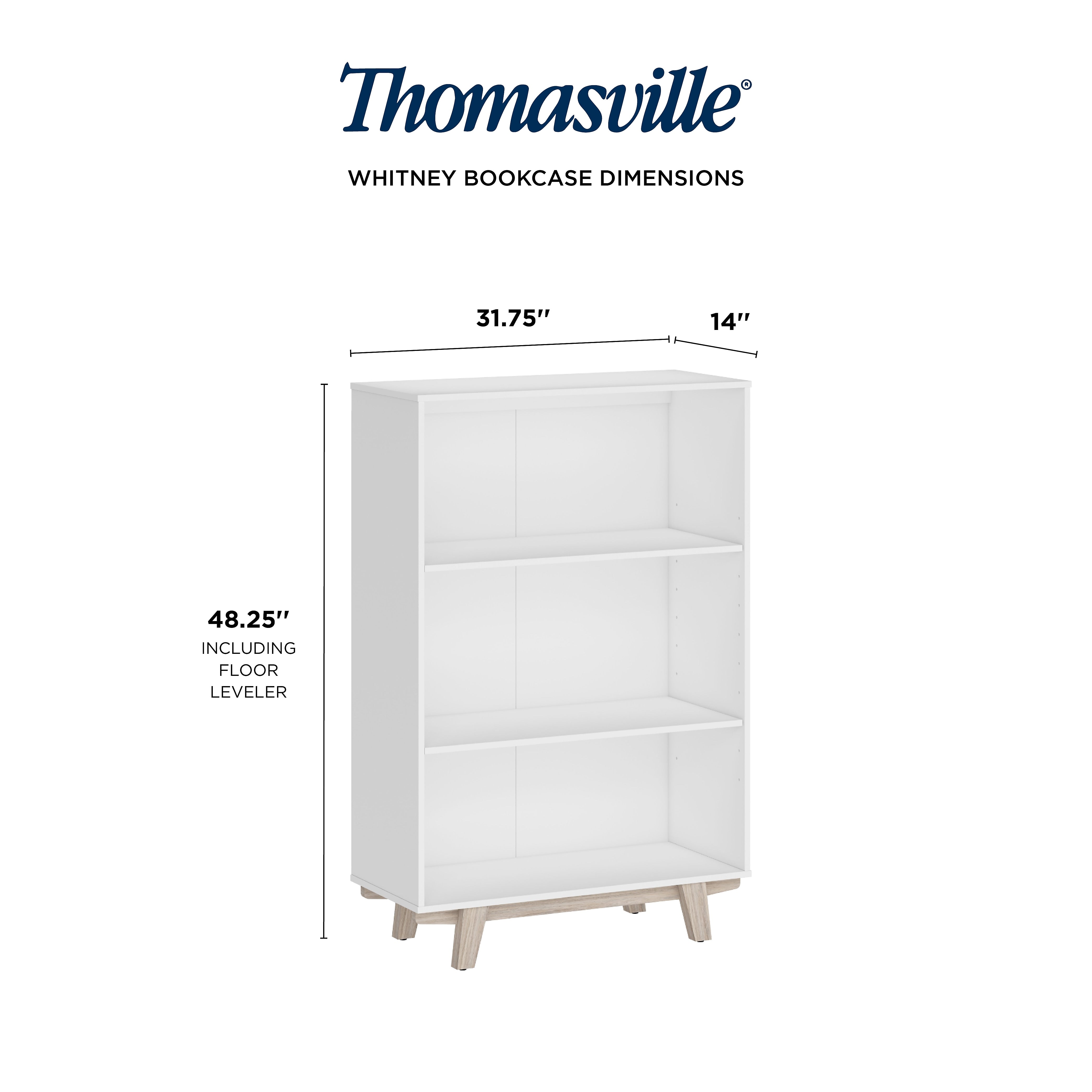 Thomasville Furniture Whitney 3-Shelf 48