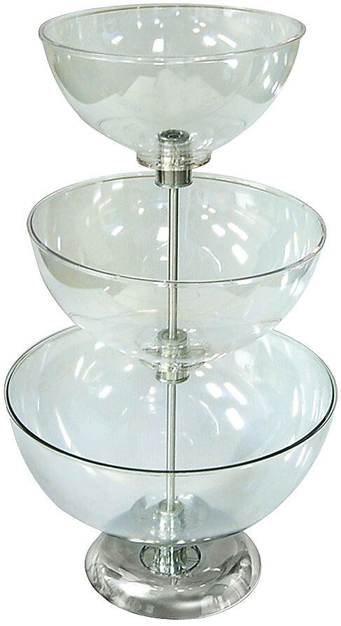 Three-Tier 10", 12" & 14" Bowl Counter Display