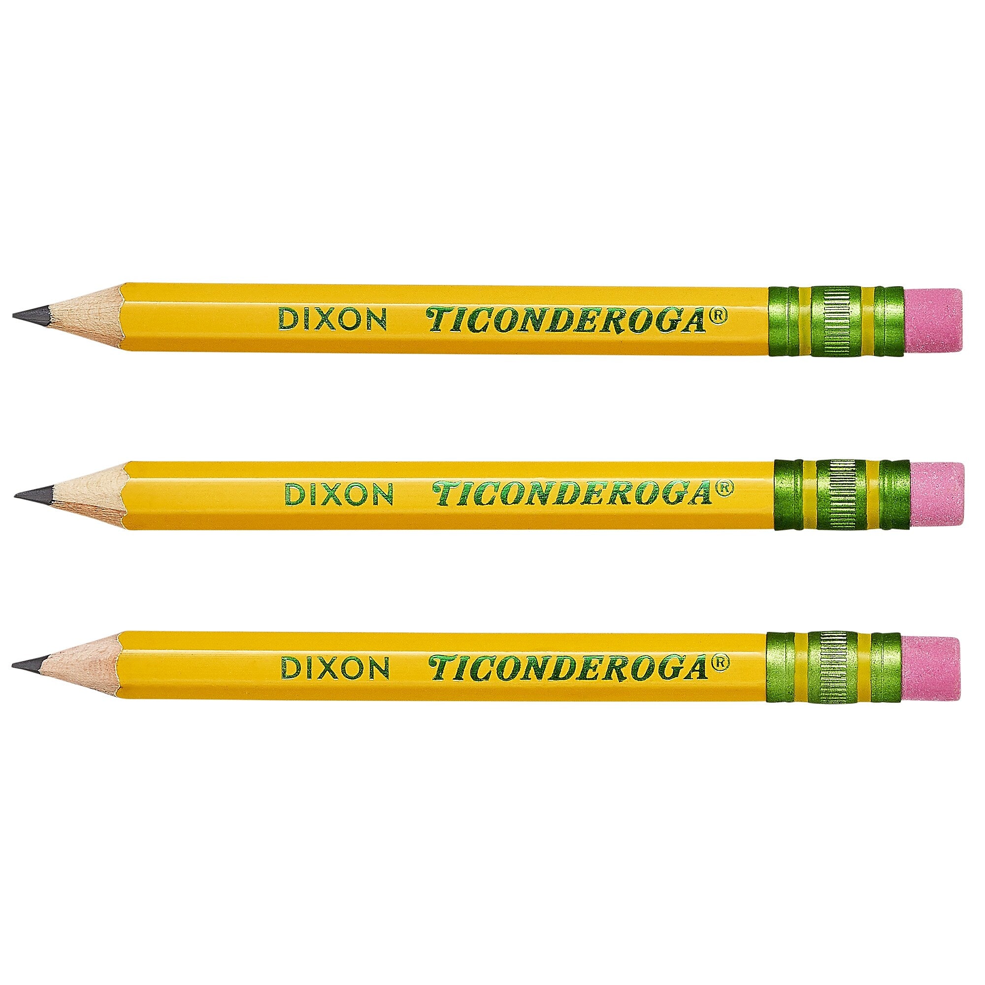 Ticonderoga Golf Pre-Sharpened Wooden Pencil, 2.2mm, #2 Medium Lead, 72/Pack