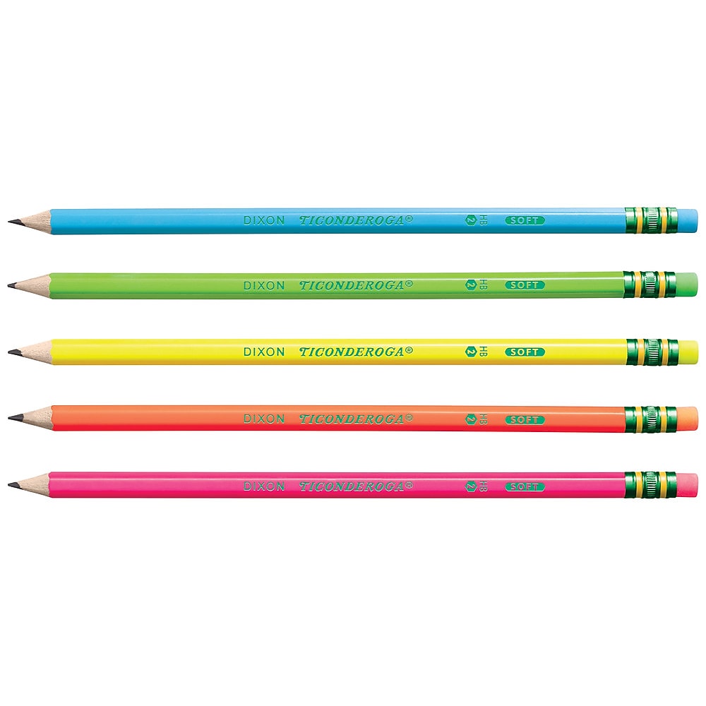 Ticonderoga Pre-Sharpened Wooden Pencil, #2 Soft Lead, 10/Pack