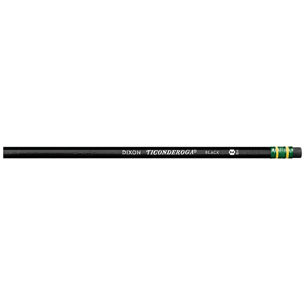 Ticonderoga The World's Best Pencil Wooden Pencil, 0.7mm, #2 Soft Lead, Dozen