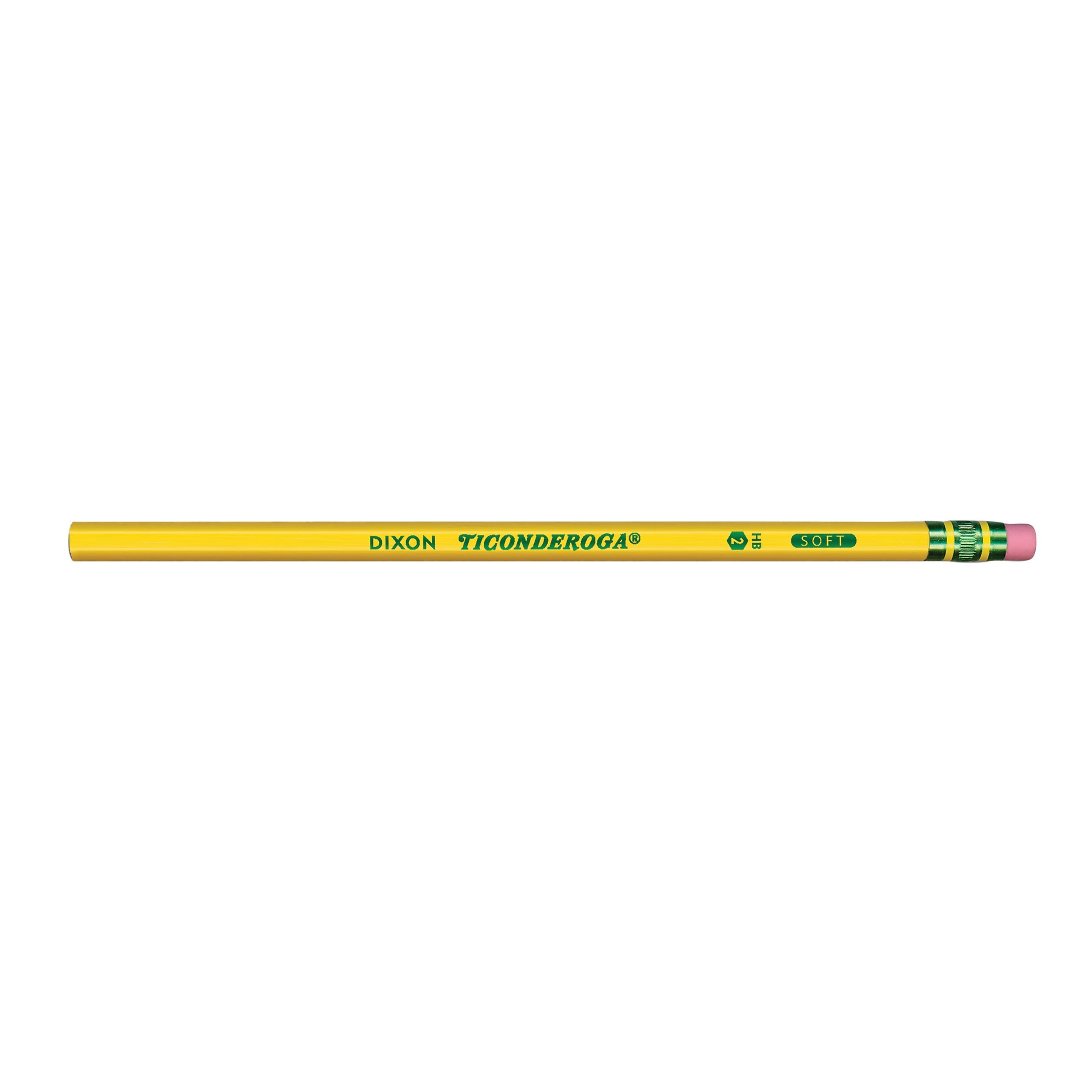 Ticonderoga The World's Best Pencil Wooden Pencil, 2.2mm, #2 Soft Lead, 96/Pack